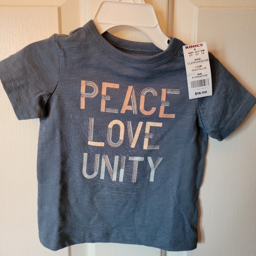 Boys 9M Little Co. Blue shirt